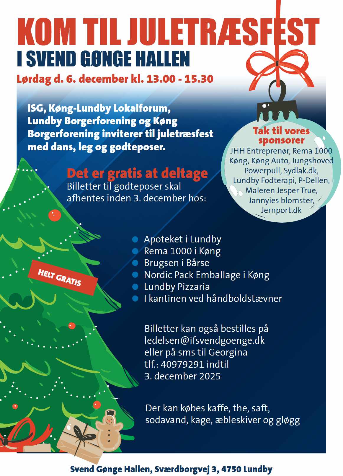 Invitation til juletræsfest 6. december 2025
